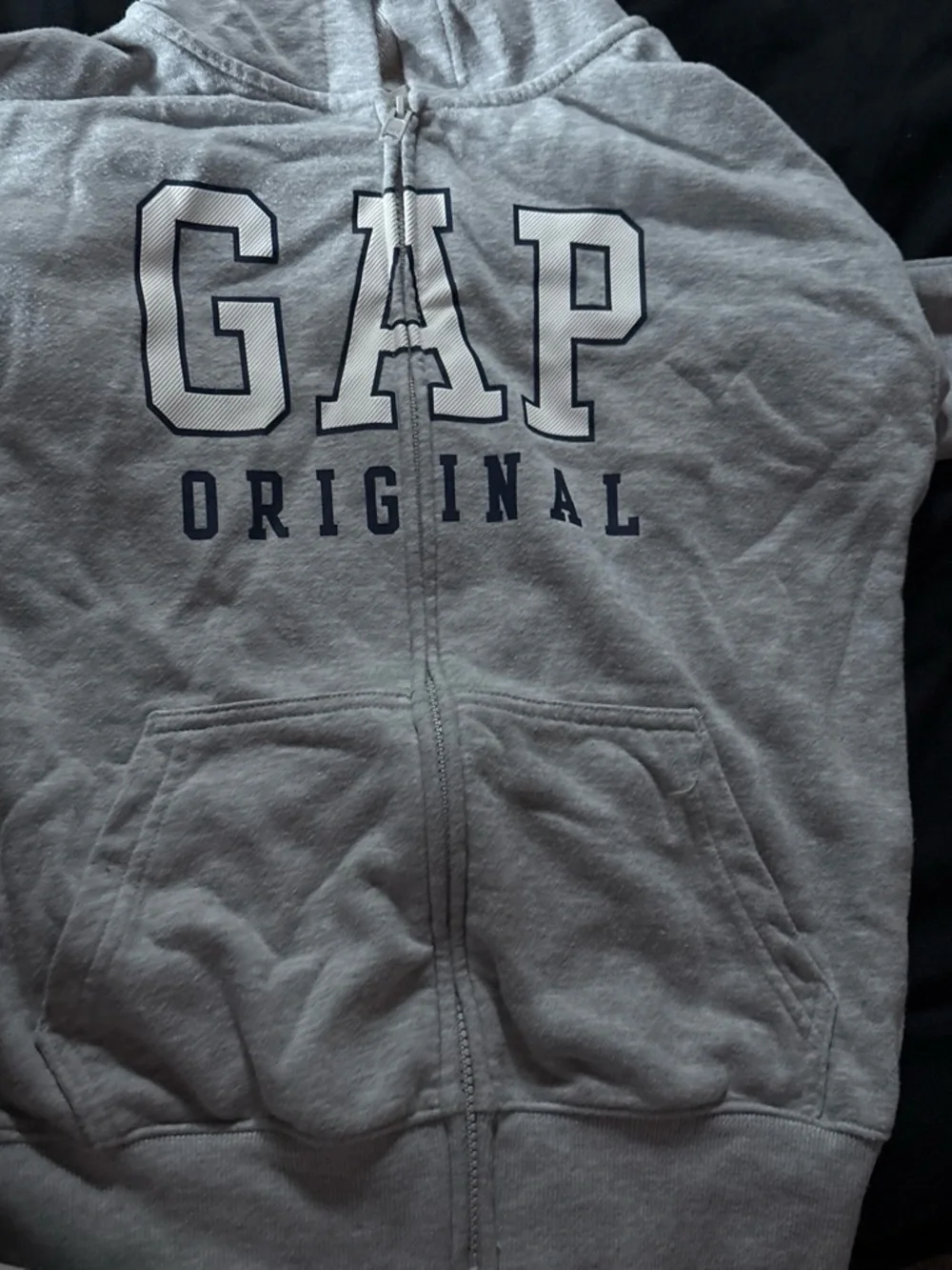 GAP Kids Light Gray Pullover with Logo Tag